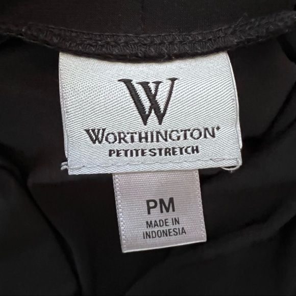 WORTHINGTON PETITE STRETCH DRAPED WRAP BODYCON‎ BLACK DRESS SIZE PM - Picture 11 of 12